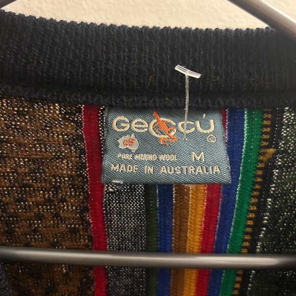 Vintage Geccu Merino Wool Sweater - Size M - Picture 2 of 5